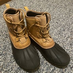 Universal Thread Tiffy Duck Winter Boots Tan Black women's Size 8